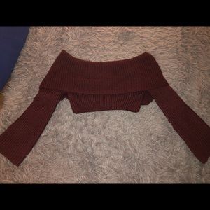 Ootd crop sweater